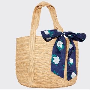 Draper James Straw Tote Bag